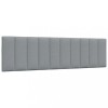 VidaXL Pernă tăblie de pat, gri deschis, 180 cm, material textil 4019177