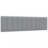 VidaXL Pernă tăblie de pat, gri deschis, 180 cm, material textil