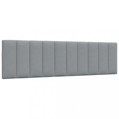 vidaXL Pernă tăblie de pat, Hanko, gri deschis, 180 cm, material textil 4019177