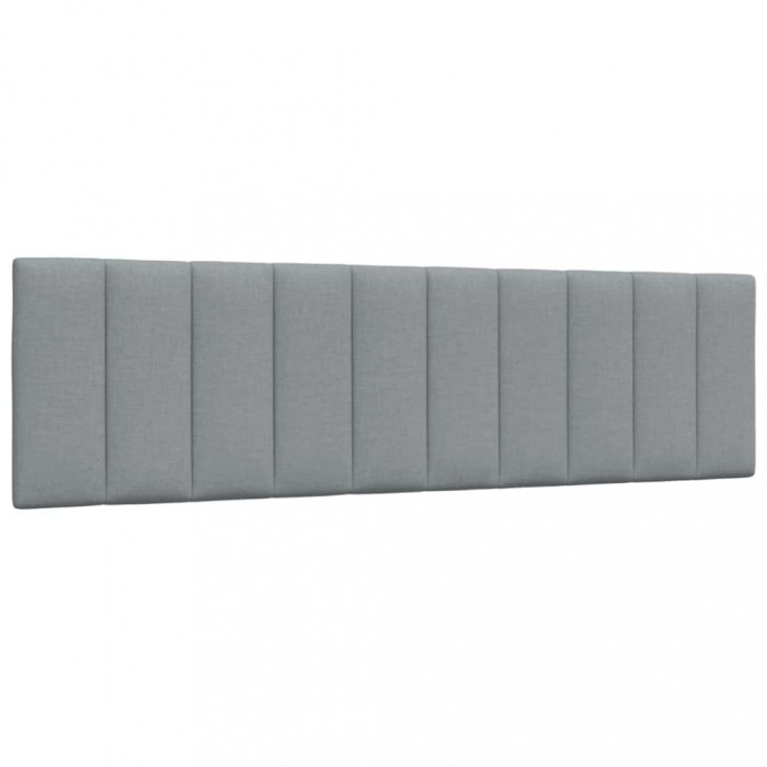vidaXL Pernă tăblie de pat, gri deschis, 180 cm, material textil