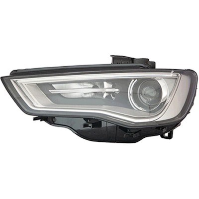 Far Audi A3 (8V), 06.2012- Model Sedan, partea Stanga, electric, tip bec D3S; cu LED lumini de zi, fara becuri, fara balast, fara unitate control led foto