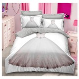 Cumpara ieftin Lenjerie de Pat, Bumbac Finet 3D, 6 Piese, Pat Dublu - SIPRA2-30