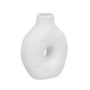 Vaza decorativa din ceramica, Design contemporar, Alb, 15x7x20 cm, ATU-083759, Oem