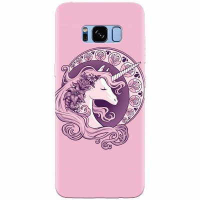 Husa silicon pentru Samsung S8 Plus, Purple Unicorn foto