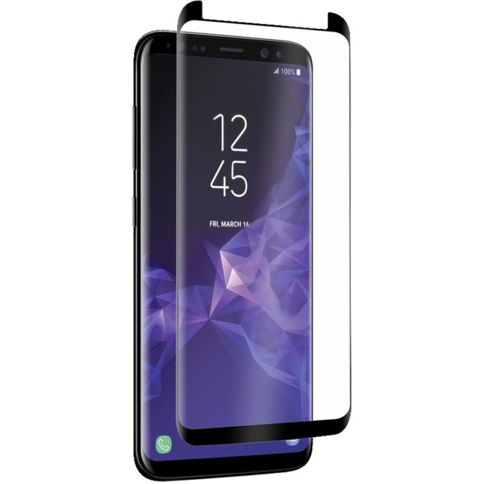 Folie sticla securizata curbata flippy full face, lipici pe toata suprafata, pentru samsung galaxy s9 plus, negru