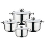 Set 4 Cratite INOX Capace Sticla 1.9l 2.7l 3.7l 4.7l Grunberg GR1066