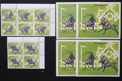 SOMALIA-POLO- 4 X3 Val.+4 ColitE**SOM 176A foto