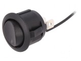 Rocker Switch SPDT 2 ON-ON 20A 12VDC Negru cu LED 12V