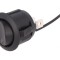Rocker Switch SPDT 2 ON-ON 20A 12VDC Negru cu LED 12V
