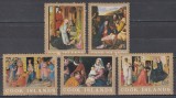 Cook 1966 - Crăciun - Picturi de Velazquez, Memling, Fra Angelico, s.a., Serie + 5 MC, SET COMPLET, 8 POZE MNH