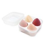 Set 4 bucati burete make-up, pentru fond de ten, multicolor