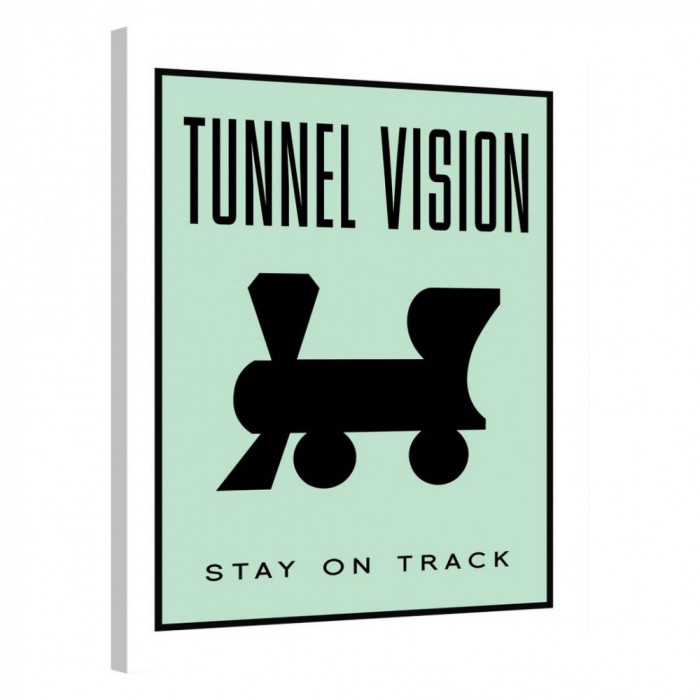 Tablou Canvas, Tablofy, Tunnel Vision &middot; Monopoly Edition, Printat Digital, 50 &times; 70 cm