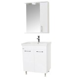 Set Baza, lavoar baie GN0541 cu usi si oglinda GN0201 - 60 cm alb