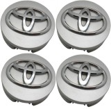 Set 4 Capace Jante Aliaj Toyota 62mm Argintiu