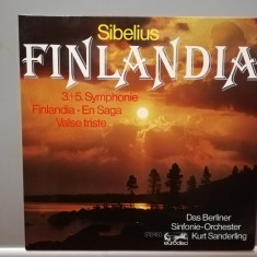 Sibelius – Symphony no 3 & 5 – 2LP Set (1980/Ariola-Eurodisc/RFG) - VINIL/ca Nou