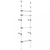 Sistem de sifonier telescopic cu rafturi, aluminiu