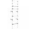Sistem de sifonier telescopic cu rafturi, aluminiu