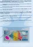 BANCNOTA 2000 LEI ELIPSA IN FOLDER