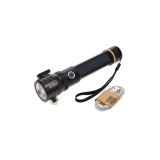 Lanterna tactica cu LED reincarcabila USB si cu busola