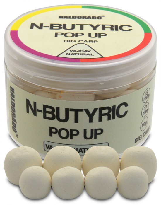 Haldorado - Momeala flotanta N-Butyric Pop Up Big Carp 13, 17mm - N-Butyric natural