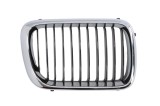 Grila radiator Bmw Seria 3 E36, 1996-03.2000, partea dreapta, crom/negru, 51138195152, 200705-4, Rapid