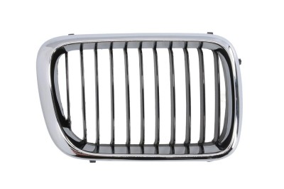 Grila radiator Bmw Seria 3 E36, 1996-03.2000, partea dreapta, crom/negru, 51138195152, 200705-4 foto