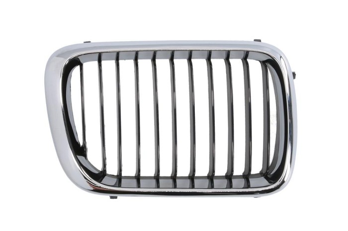 Grila radiator Bmw Seria 3 E36, 1996-03.2000, partea dreapta, crom/negru, 51138195152, 200705-4