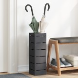 vidaXL Suport de umbrele Negru Metal Mediu Depozitare Suport umbrele