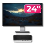Pachet Calculator Second Hand HP ProDesk 600 G4 SFF, Intel Core i5-8500T 2.10 - 3.50GHz, 8GB DDR4, 256GB SSD + Monitor 24&amp;quot; NewTechnology Media