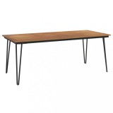 Cumpara ieftin Masa gradina picioare forma ac de par 200x90x75 cm, lemn acacia
