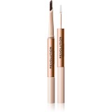 Makeup Revolution Fluffy Brow Filter Duo creion dermatograf cu două capete pentru spr&acirc;ncene pentru fixare și formă culoare Medium Brown 0.12 g