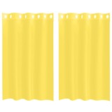 Cumpara ieftin Perdele Voile cu Oelii 2 buc Galben