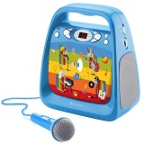 Cumpara ieftin CD player cu Bluetooth si functie karaoke GoGEN DECKO, USB, MP3, Microfon,
