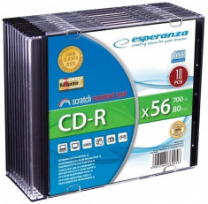 Mediu optic Esperanza CD-R 700MB 56x Silver foto