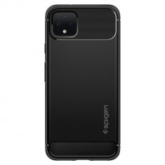 Husa Antisoc Spigen Rugged Armor pentru Google Pixel 4, Negru Mat foto