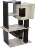 Cumpara ieftin Ansamblu Cat Tree CityStyle, 58 x 38 x 98 cm, Gri Negru, 44724, Trixie