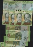 Bancnota Venezuela 50 Bolivari 2012/14/15, Stare VF-XF