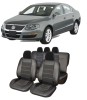 Set huse scaune Piele Alcantara compatibil Volkswagen Passat B6 2005-2010, Umbrella