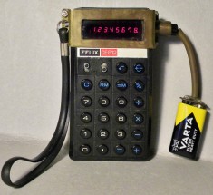 Calculator vintage FELIX CE 812, functional, produs original Romania, Retro 1974 foto