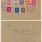 ROMANIA 1944 Ardealul de Nord emisiunea Tg. Mures serie completa 8 timbre locale circulate pe plic recomandat