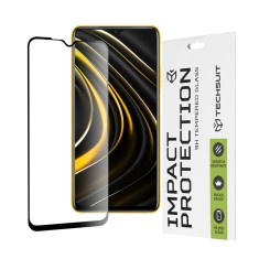 Folie sticla Xiaomi Poco M3 Techsuit 111D Full Glue Full Cover, negru foto