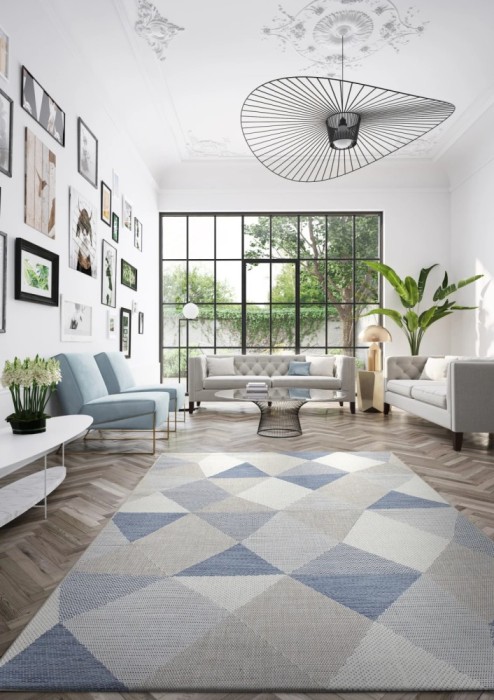 Covor Belgian, Preston 47162, Albastru, Diverse Dimensiuni - 200x290 cm