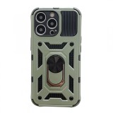 Husa de protectie flippy compatibila cu apple iphone 13 pro defender model 4 cu suport,verde