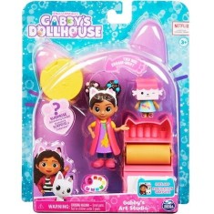 Set 3 figurine interactive Spin Master, Gabby&amp;#039;s Dollhouse Art Studio cu accesorii, 3 ani+