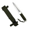 Cutit Vanatoare Ideallstore Argintiu, Otel Inoxidabil, Teaca Cadou, 26cm, Lama 16cm, Rezistent Rugina