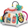 Jucarie educativa si interactiva pentru copii WePro Store, centru de activitati tip Piramida cu sunete si lumini, 15 activitati, Multicolor, 18 luni +