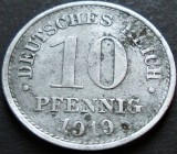 Moneda istorica 10 PFENNIG - GERMANIA, anul 1919 * cod 3309, Europa