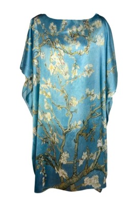 Rochie tip poncho dama FM, bleu, one size foto