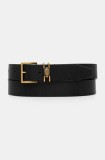 Kurt Geiger London curea SHOREDITCH femei, culoarea negru, 3653800109