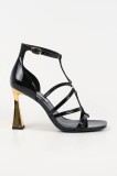 Karl Lagerfeld sandale de piele DEBUTANTE culoarea negru, KL32001